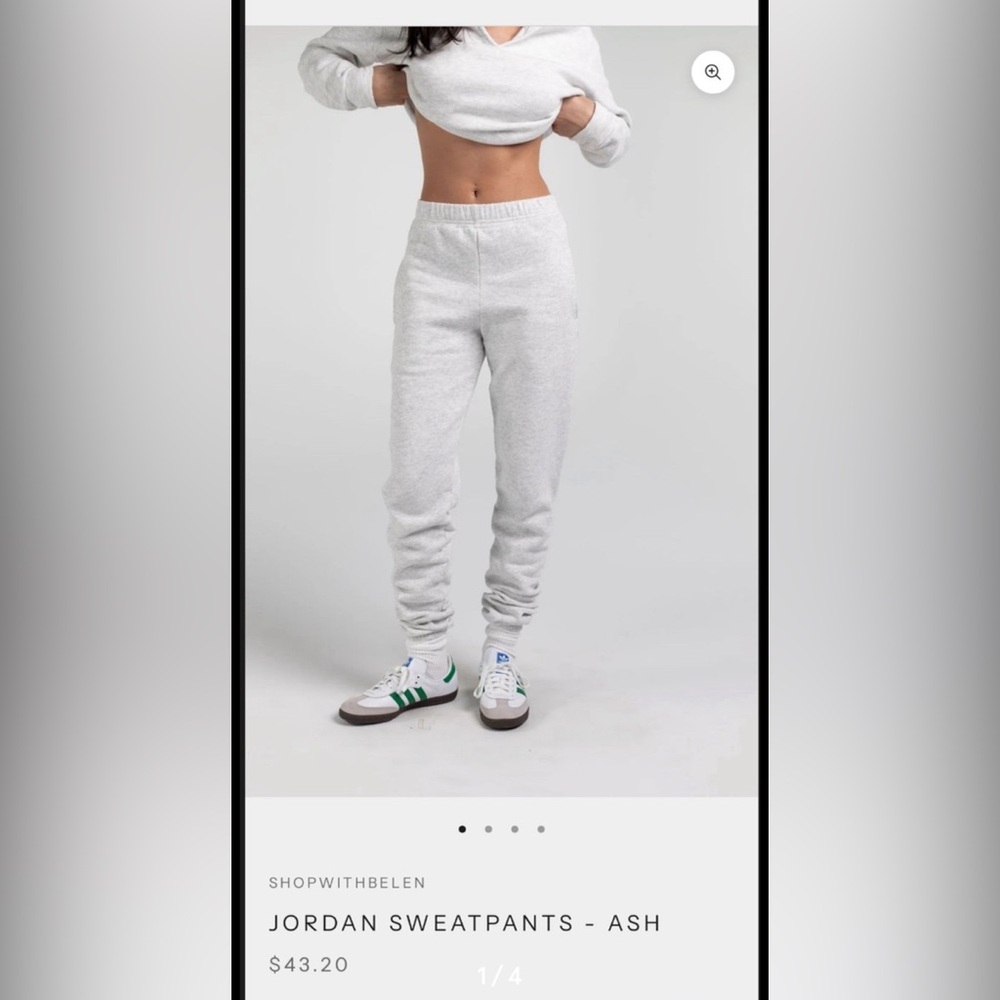 Belen White Lounge Pants Size S 0286